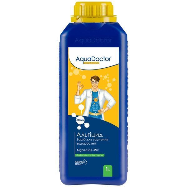 Набір хімії для басейну AquaDoctor 3 в 1 (Альгіцид, pH Minus, Коагулянт) 28854-6 фото