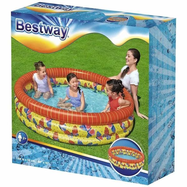 Дитячий надувний басейн Bestway Метелики (168х38 см) 31217 фото