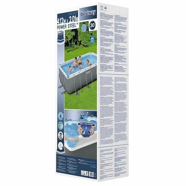 Каркасний басейн Bestway Power Steel (412х201х122 см) 6889 фото