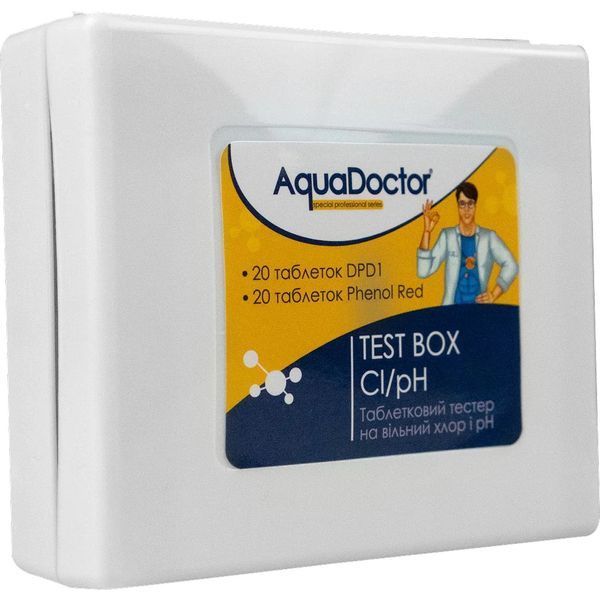 Тестер для басейну AquaDoctor Test Box Cl/pH 42185 фото